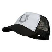 Western Horseshoe Embroidered Foam Mesh Back Cap