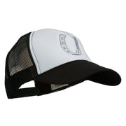 Western Horseshoe Embroidered Foam Mesh Back Cap