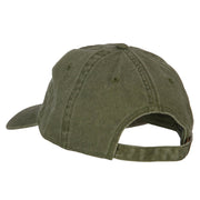 Maine with Map Outline Embroidered Washed Cotton Twill Cap