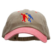 3 Bowlers Embroidered Pigment Dyed Wash Cap