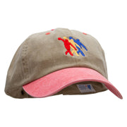 3 Bowlers Embroidered Pigment Dyed Wash Cap