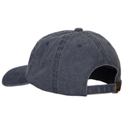 Dad with Military Dog Tags Embroidered Washed Cotton Twill Cap