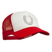 Western Horseshoe Embroidered Foam Mesh Back Cap