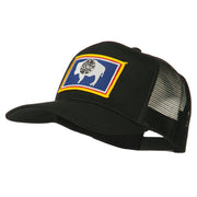 Wyoming State Flag Patched Mesh Cap