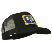 Wyoming State Flag Patched Mesh Cap