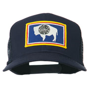 Wyoming State Flag Patched Mesh Cap