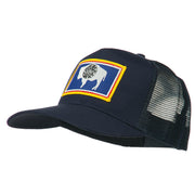 Wyoming State Flag Patched Mesh Cap