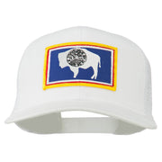 Wyoming State Flag Patched Mesh Cap