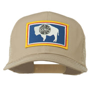 Wyoming State Flag Patched Mesh Cap