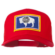 Wyoming State Flag Patched Mesh Cap