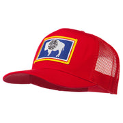 Wyoming State Flag Patched Mesh Cap