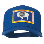 Wyoming State Flag Patched Mesh Cap