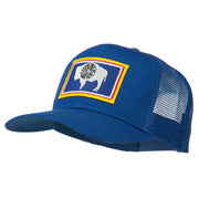 Wyoming State Flag Patched Mesh Cap