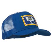 Wyoming State Flag Patched Mesh Cap