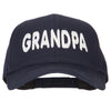 Wording of Grandpa Embroidered Solid Cotton Pro Style Cap