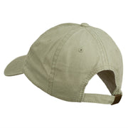 Western Snowman Embroidered Washed Dyed Cap