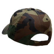 The Windmill Embroidered Enzyme Washed Camo Cap - Camo OSFM