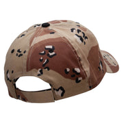 The Windmill Embroidered Enzyme Washed Camo Cap - Desert OSFM