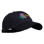 USA State Wisconsin Wood Violet Embroidered Low Profile Cap