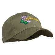 USA State Wisconsin Wood Violet Embroidered Low Profile Cap