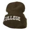 Wording of College Embroidered Long Beanie