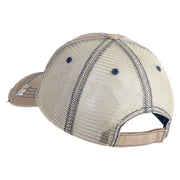U.S. Army 38th Infantry Division Embroidered Low Profile Special Cotton Mesh Cap - Khaki OSFM