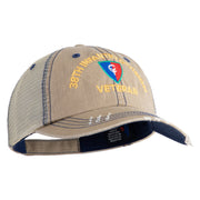 U.S. Army 38th Infantry Division Embroidered Low Profile Special Cotton Mesh Cap - Khaki OSFM