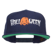 Halloween Monster Embroidered Snapback Cap