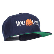 Halloween Monster Embroidered Snapback Cap