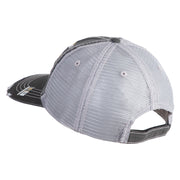 U.S. Army 38th Infantry Division Embroidered Low Profile Special Cotton Mesh Cap - Black OSFM