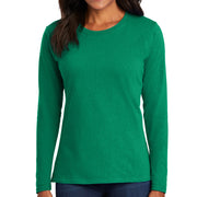 Women's Port & Company Long Sleeve Cotton T-Shirt