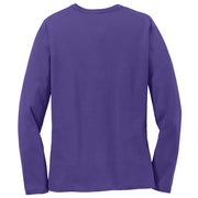 Women's Big Size Port & Company Long Sleeve Cotton T-Shirt