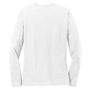 Women's Big Size Port & Company Long Sleeve Cotton T-Shirt