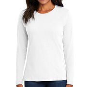 Women's Port & Company Long Sleeve Cotton T-Shirt