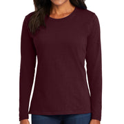 Women's Port & Company Long Sleeve Cotton T-Shirt