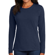 Women's Port & Company Long Sleeve Cotton T-Shirt