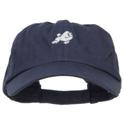 Poodle Dog Embroidered Low Cap