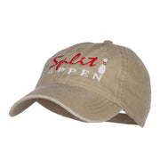 Bowling Split Happen Embroidered Washed Cap