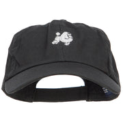 Poodle Dog Embroidered Low Cap