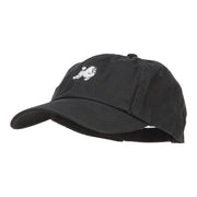 Poodle Dog Embroidered Low Cap