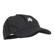 Poodle Dog Embroidered Low Cap