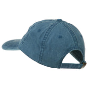 Wisconsin State Map Embroidered Washed Cotton Cap