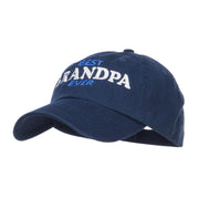 Best Grandpa Ever Embroidered Low Cap