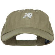 Poodle Dog Embroidered Low Cap