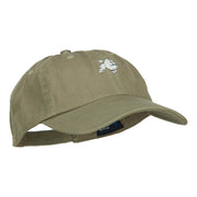 Poodle Dog Embroidered Low Cap