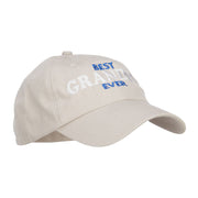 Best Grandpa Ever Embroidered Low Cap