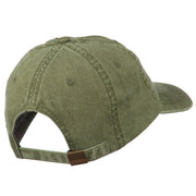 Wisconsin State Map Embroidered Washed Cotton Cap