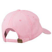 Heart Angel Wings Embroidered Washed Cap