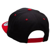 Sightseeing Aircraft Embroidered Wool Blend 2 Tone Classic Snapback - Black-Red OSFM