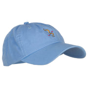 Cupid Bow Arrow Embroidered Low Cap